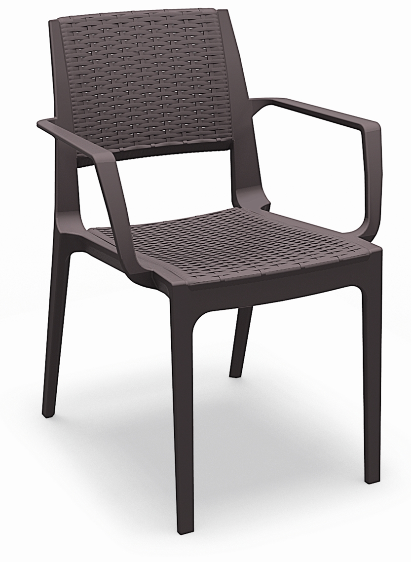 Cadeira esplanada para hotelaria profissional em RATTAN PVC