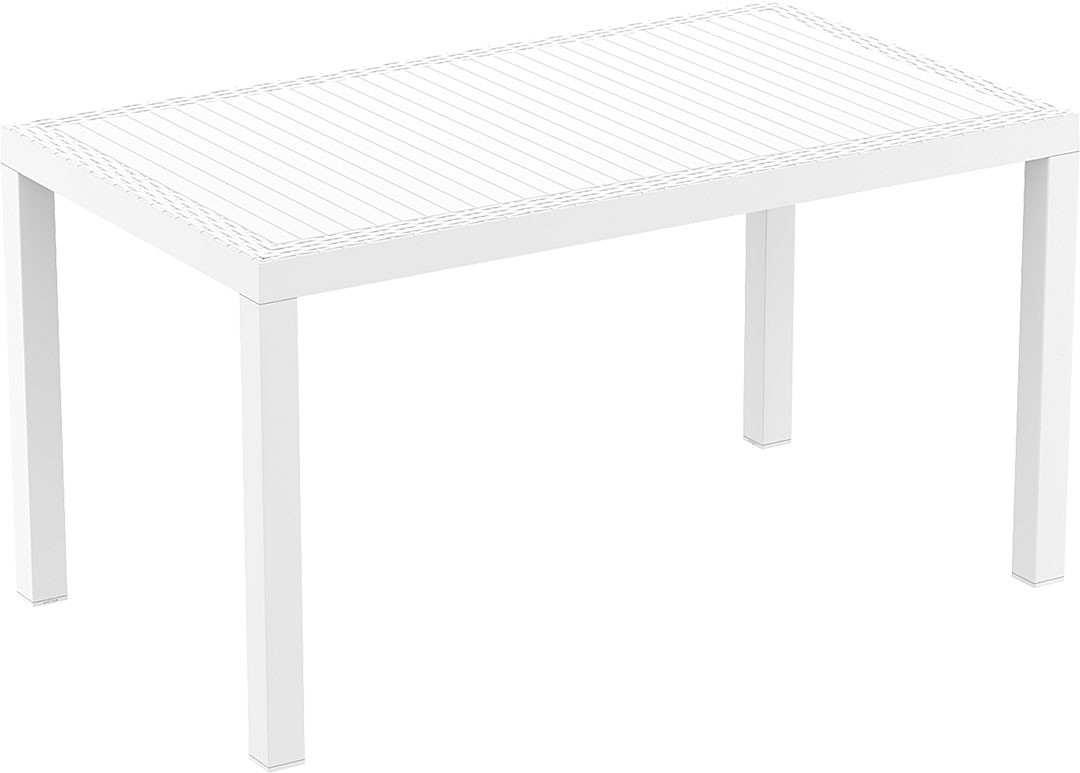 Mesa esplanada para hotelaria profissional, construída em RATTAN PVC, preparada para utilização em espaços exteriores, disponível em várias cores.