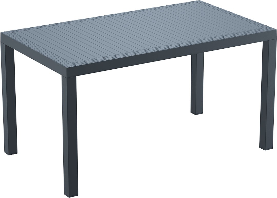 Mesa esplanada para hotelaria profissional, construída em RATTAN PVC, preparada para utilização em espaços exteriores, disponível em várias cores.