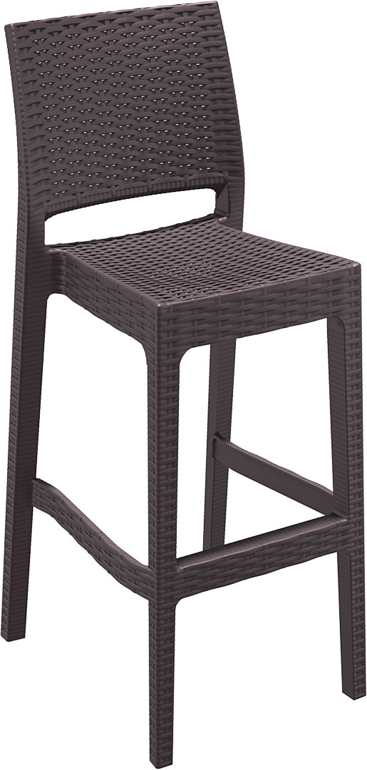Cadeira esplanada para hotelaria profissional em RATTAN PVC, preparada para utilização em espaços exteriores, disponível em várias cores.
