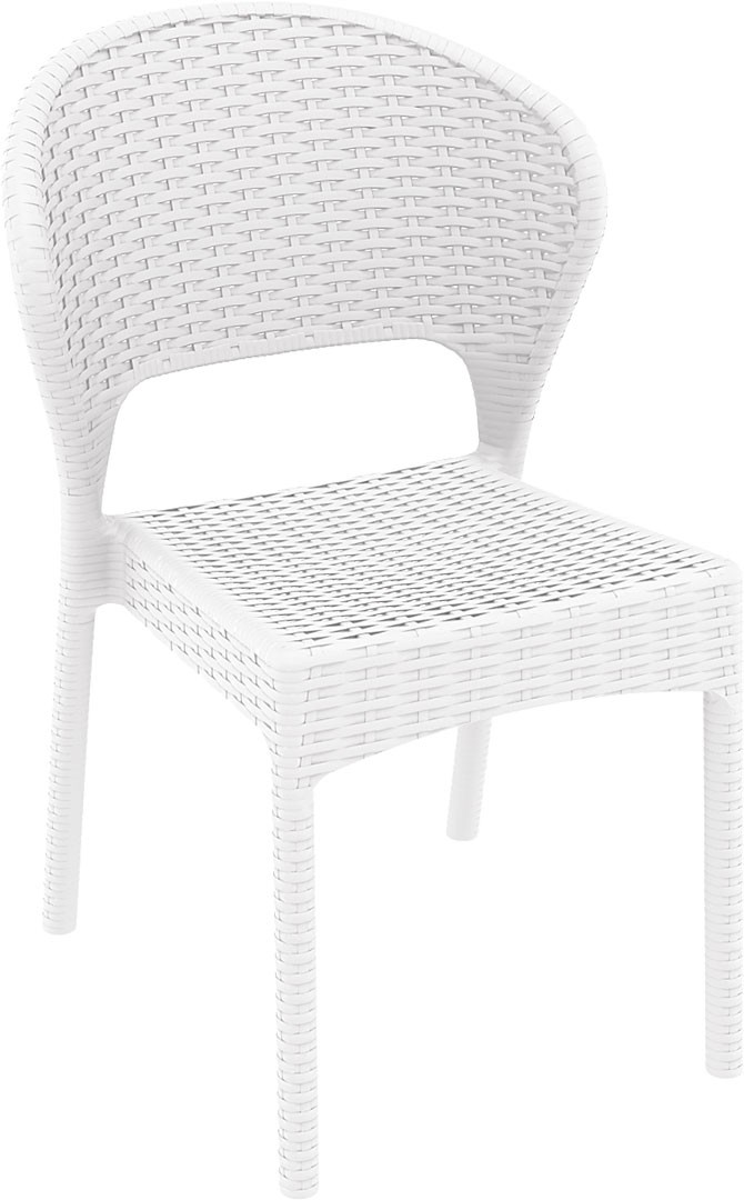 Cadeira esplanada para hotelaria profissional em RATTAN PVC, preparada para utilização em espaços exteriores, disponível em várias cores.