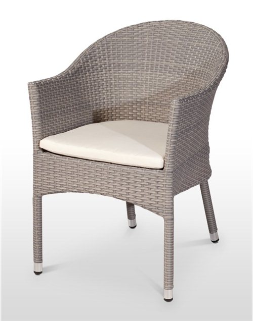  Cadeira esplanada para hotelaria profissional em RATTAN PVC, preparada para utilização em espaços exteriores, disponível em várias cores.