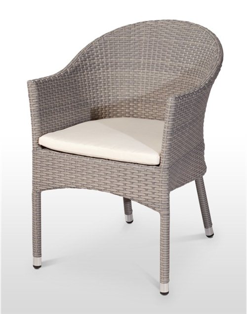 Cadeira esplanada para hotelaria profissional em RATTAN PVC, preparada para utilização em espaços exteriores, disponível em várias cores.