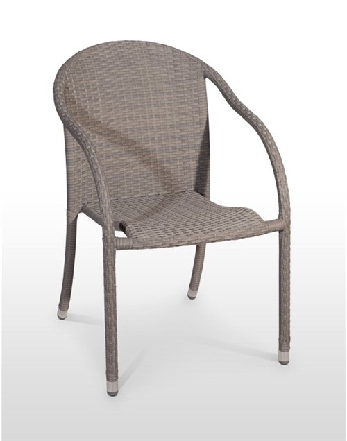 Cadeira esplanada para hotelaria profissional em RATTAN PVC, preparada para utilização em espaços exteriores, disponível em várias cores.