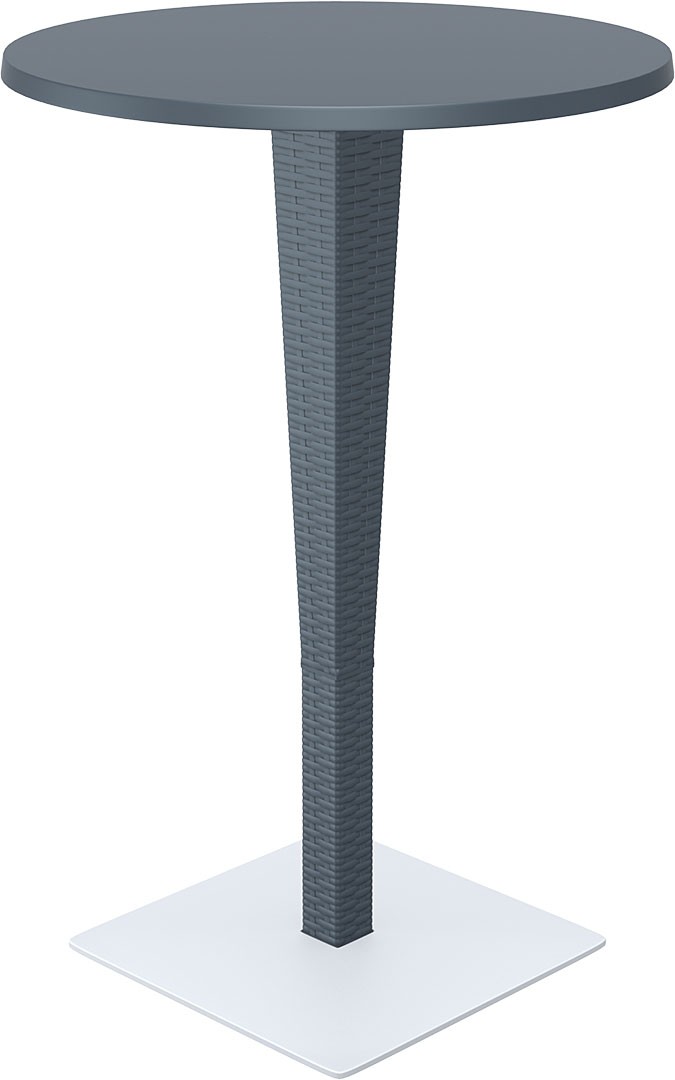 Mesa esplanada para hotelaria profissional, construída em RATTAN PVC, preparada para utilização em espaços exteriores, disponível em várias cores.