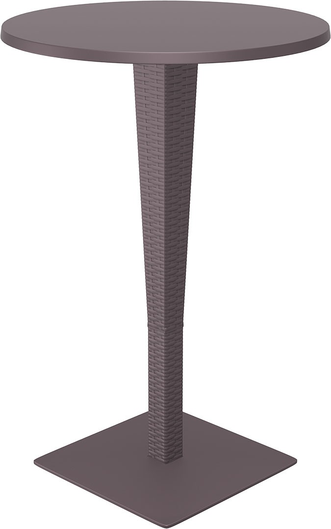Mesa esplanada para hotelaria profissional, construída em RATTAN PVC, preparada para utilização em espaços exteriores, disponível em várias cores.