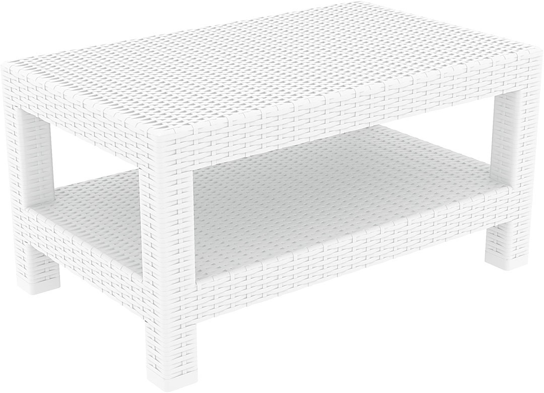 Mesa esplanada para hotelaria profissional, construída em RATTAN PVC, preparada para utilização em espaços exteriores, disponível em várias cores.