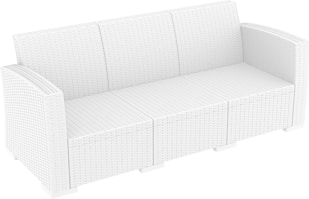 Sofá esplanada para hotelaria profissional, preparado para utilização em espaços exteriores, disponível em várias cores