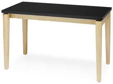 Mesa coluna central para hotelaria profissional com estrutura metálica e prumo madeira, disponível com varias medidas, tonalidades , formatos e categorias de tampos