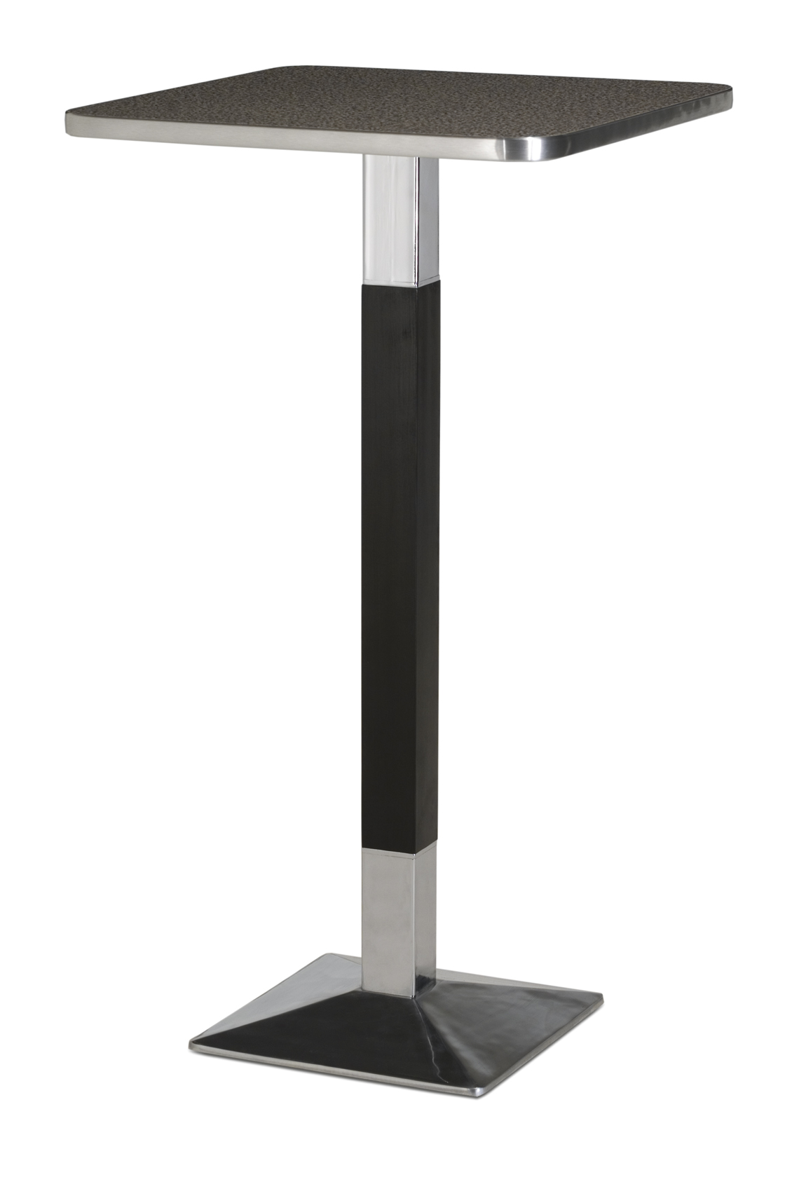 Mesa coluna central para hotelaria profissional com estrutura metálica e prumo metálico, disponível com varias medidas, tonalidades , formatos e categorias de tampos