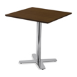 Mesa coluna central para hotelaria profissional com estrutura metálica e prumo metálico, disponível com varias medidas, tonalidades , formatos e categorias de tampos