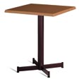 Mesa coluna central para hotelaria profissional com estrutura metálica e prumo metálico, disponível com varias medidas, tonalidades , formatos e categorias de tampos