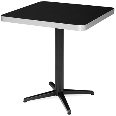 Mesa coluna central para hotelaria profissional com estrutura metálica e prumo metálico, disponível com varias medidas, tonalidades , formatos e categorias de tampos