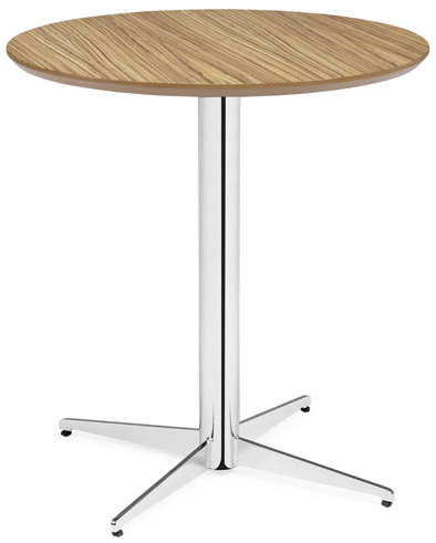 Mesa coluna central para hotelaria profissional com estrutura metálica e prumo metálico, disponível com varias medidas, tonalidades , formatos e categorias de tampos