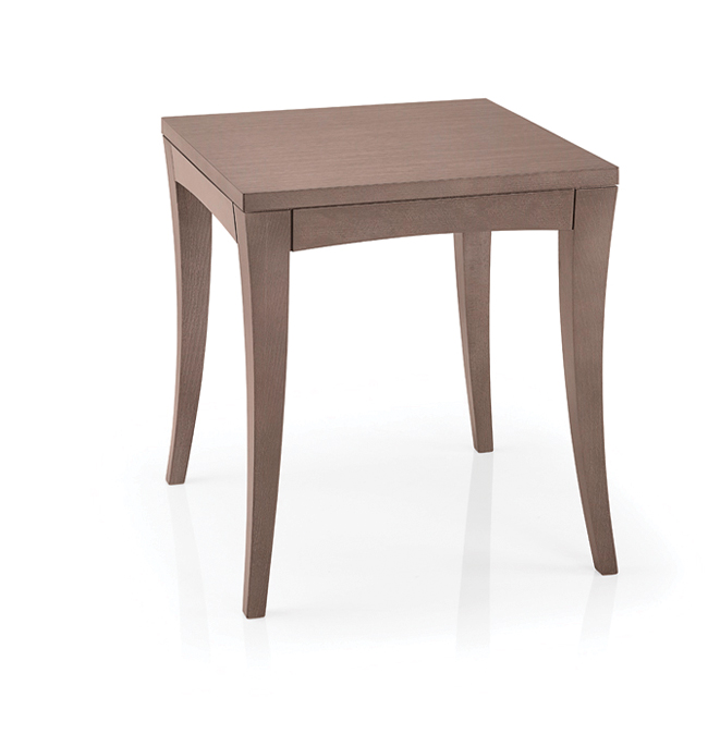 Mesa coluna central para hotelaria profissional com estrutura metálica e prumo madeira, disponível com varias medidas, tonalidades , formatos e categorias de tampos